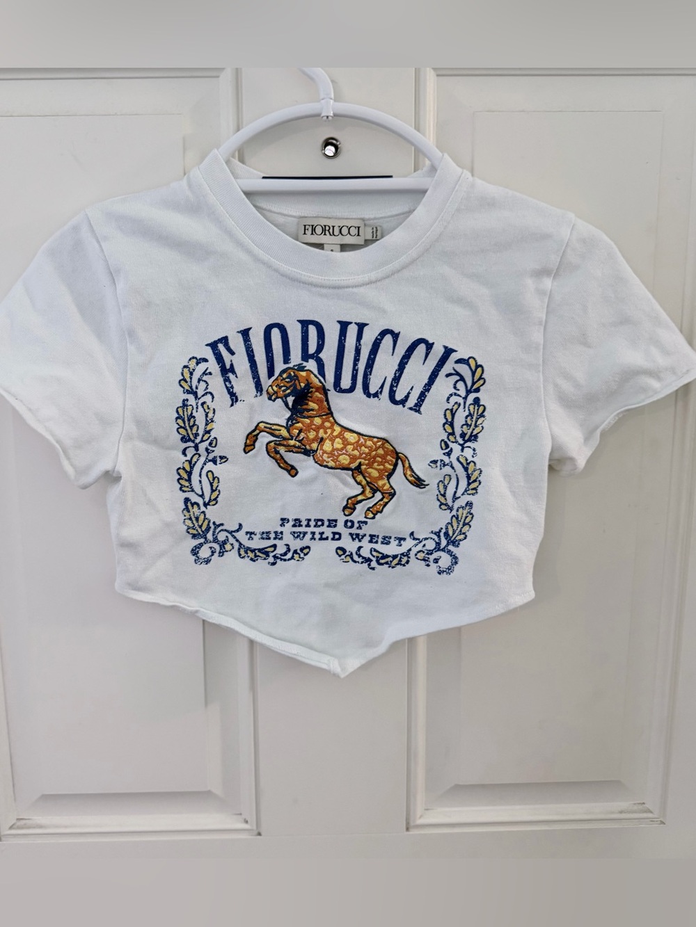 Fiorucci Pride of the Wild West Top S | Embroidered Horse Graphic